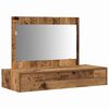 vidaXL Schminktisch mit Speicher Braun 100 x 40 x 70 cm Holzwerkstoff