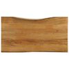 vidaXL Tischplatte mit Baumkante 100x60x2,5 cm Massivholz Mango