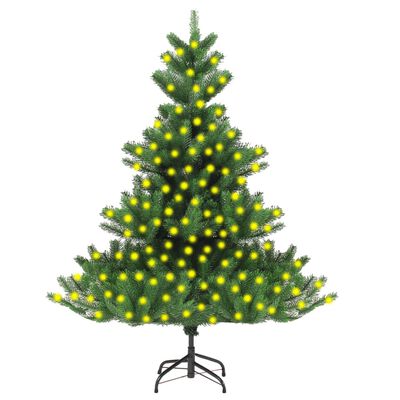 vidaXL Künstlicher Weihnachtsbaum Nordmann mit Beleuchtung Grün 240 cm