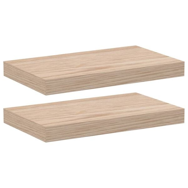 vidaXL Schweberegale 2 Stk. 40x23,5x4 cm Holzwerkstoff