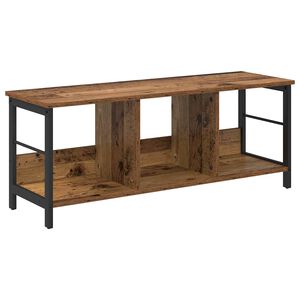 vidaXL B&uuml;cherregal 3 Ebenen 102 x 32 x 40,5 cm Holzwerkstoff Altholz