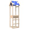 vidaXL Spielturm Braun 52,5 x 46,5 x 195 cm Massives Kiefernholz