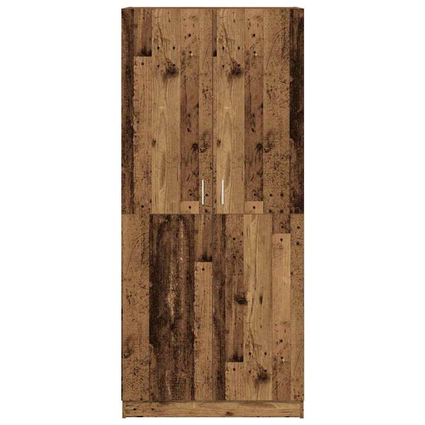 vidaXL Kleiderschrank Altholz-Optik 80x52x180 cm Holzwerkstoff