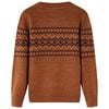 Kinderpullover Gestrickt Cognac 128