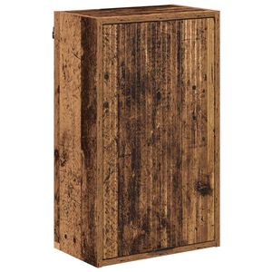 vidaXL Badezimmerschrank Wandmontiert Altholz 39 x 23,5 x 65 cm