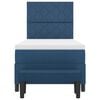vidaXL Boxspringbett mit Matratze mit Kopfteil Blau 100 x 200 cm Stoff