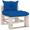 vidaXL 5-tlg. Garten-Lounge-Set aus Paletten mit Kissen Kiefernholz