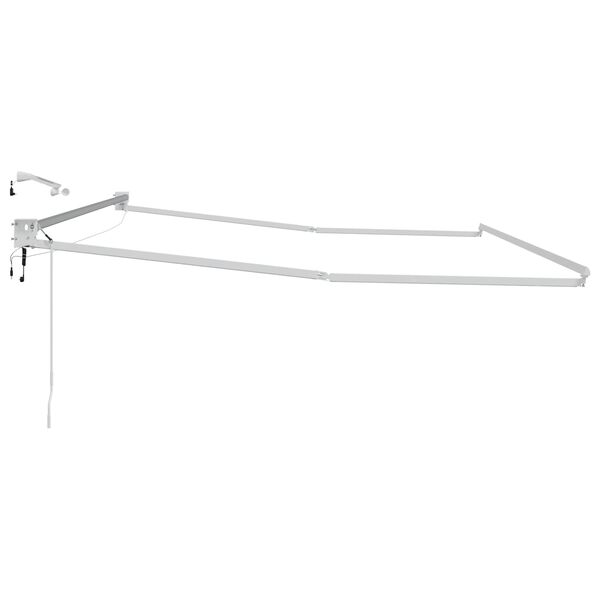 vidaXL Elektrisches Markisenrahmen Wei&szlig; 4 x 3 m Aluminium