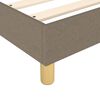 vidaXL Boxspringbettgestell Taupe 200x200 cm Stoff