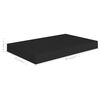 vidaXL Schweberegale 4 Stk. Schwarz 40x23x3,8 cm MDF
