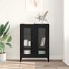 vidaXL Sideboard Schwarz Eichen-Optik 69,5 x 34 x 90 cm