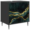 vidaXL Badezimmerschrank WIJHE Schwarz Eichen-Optik 60 x 40 x 61 cm
