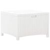 vidaXL Garten-Aufbewahrungsbox 60x54x41 cm PP Rattan Wei&szlig;