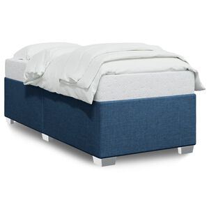 vidaXL Bettgestell ohne Matratze Blau 80x200 cm Stoff