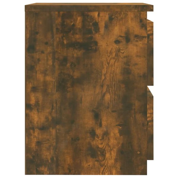 vidaXL Nachttisch Räuchereiche 30x30x40 cm Holzwerkstoff