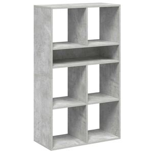 vidaXL B&uuml;cherregal Betongrau 66x31x112 cm Holzwerkstoff