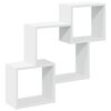 vidaXL Wandschrank 78x18x71 cm Wei&szlig; Holzwerkstoff