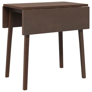 vidaXL Esstisch Braun Massivholz Gummibaumholz