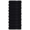 vidaXL Duscht&uuml;cher FROGN 10 Stk. Schwarz 70x140 cm 360 g/m&sup2;