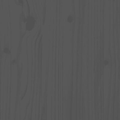 vidaXL Ausziehbares Tagesbett Grau Massivholz Kiefer 2x(80x200) cm