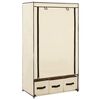 vidaXL Kleiderschrank Creme 87 x 49 x 159 cm Stoff