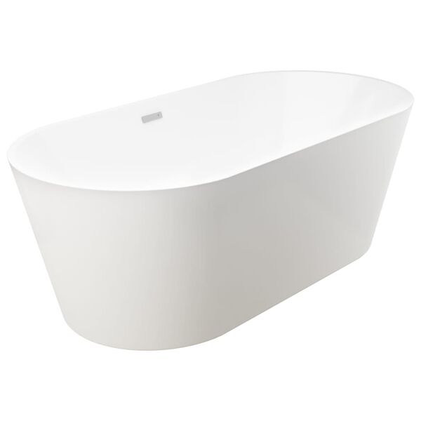 vidaXL Freistehende Badewanne und Wasserhahn 220 L 99,5 cm Golden