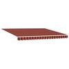 vidaXL Einziehbare Markise Rot und Schwarz 350 x 250 cm Stoff