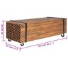 vidaXL Couchtisch 110x45x38 cm Teak Massivholz