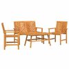 vidaXL Garten-Lounge-Set 4 pcs Braun Massivholz Akazie