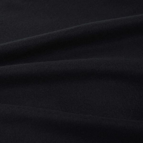 vidaXL 5-tlg. Bettw&auml;sche-Set Fleece Schwarz 200&times;200/80&times;80 cm