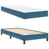 vidaXL Boxspringbett mit Matratze Dunkelblau 80 x 210 cm Stoff