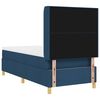 vidaXL Boxspringbett mit Matratze Blau 80 x 200 cm Stoff