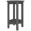 vidaXL Couchtisch Grau &Oslash; 40x60 cm Massivholz Kiefer