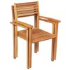 vidaXL 9-tlg. Garten-Essgruppe Massivholz Teak