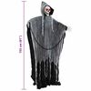 vidaXL Halloween Grim Reaper Schwarz 60 x 60 x 155 cm Polyester