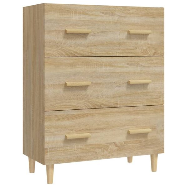 vidaXL Sideboard Sonoma-Eiche 70x34x90 cm Holzwerkstoff