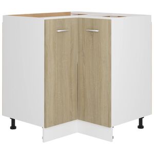 vidaXL Eckunterschrank Lyon Sonoma-Eiche 75,5x75,5x81,5 cm Holzwerkstoff