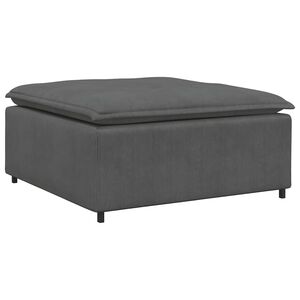 vidaXL Modulares Sofa Fu&szlig;hocker-Modul Dunkelgrau 100x100x48 cm