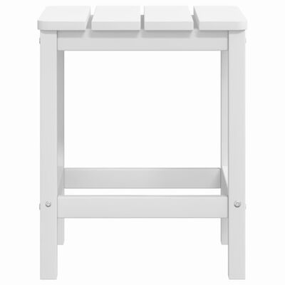 vidaXL Adirondack-Gartenstühle mit Tisch HDPE Weiß