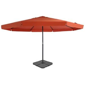 vidaXL Sonnenschirm mit Tragbarem Sonnenschirmst&auml;nder Terrakotta