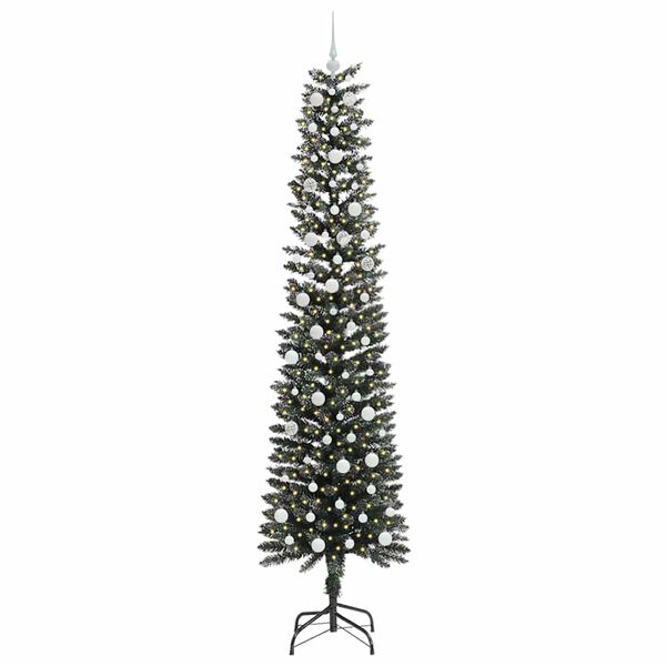 vidaXL K&uuml;nstlicher Weihnachtsbaum mit 300 LEDs mit St&auml;nder Gr&uuml;n 240 cm