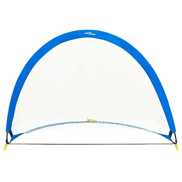 vidaXL Kinder Fu&szlig;balltore 2 Stk. Aufbewahrungstasche 183x117,5x120,5cm