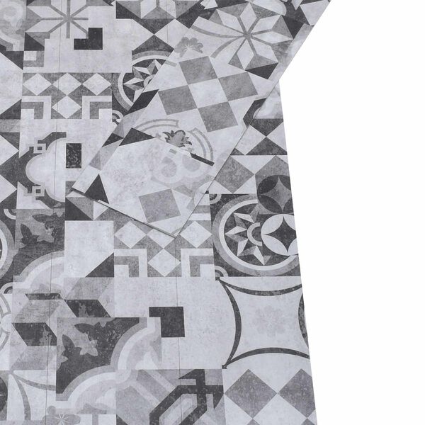vidaXL Selbstklebende Bodenbelagsdiele 32 pcs Graues Muster 4,46 m&sup2;