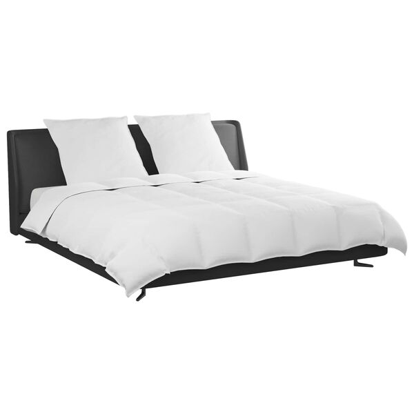 vidaXL Bettdecken Set mit Kissen 3 pcs Wei&szlig; Daunenfeder