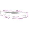 vidaXL Bettgestell ohne Matratze R&auml;uchereiche 90x190 cm Holzwerkstoff