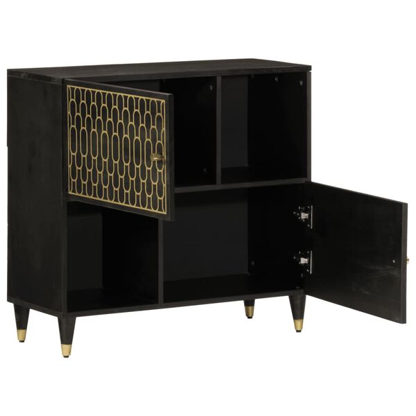 vidaXL Beistellschrank 80x33x75 cm Massivholz Mango