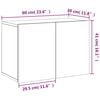 vidaXL TV-Wandschrank Räuchereiche 60x30x41 cm