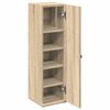 vidaXL Badezimmerschrank mit Rollenhalter Sonoma-Eiche 20,5x22x72 cm