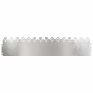 vidaXL Rasenkanten 10 pcs Silber 103 x 0,05 x 22 cm Edelstahl