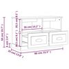 vidaXL TV-Schrank Braun Eichen-Optik 80x35x50 cm Holzwerkstoff